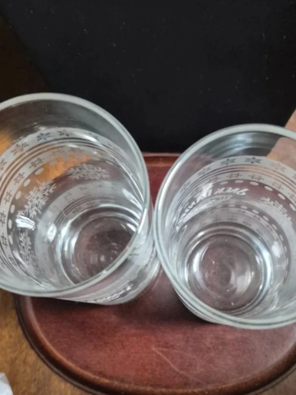 Jack Daniel's etched holiday highball glasses set of 2